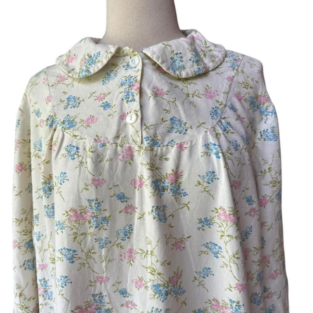1970s Sears 100% Cotton Floral Nightgown